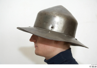 Photos Medieval Knight Kettle Hat plate Helmet 1 Head Kettle Hat plate Helmet Medieval helm army plate 0003.jpg